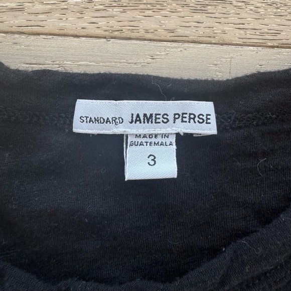 James Perse Boxy crew T-shirt black size 3 Large - Picture 8 of 8